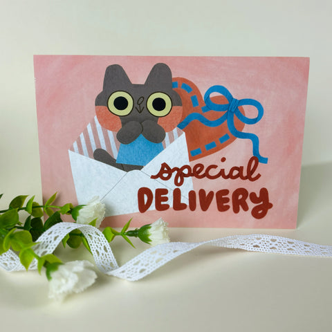 Special Delivery Cat Print