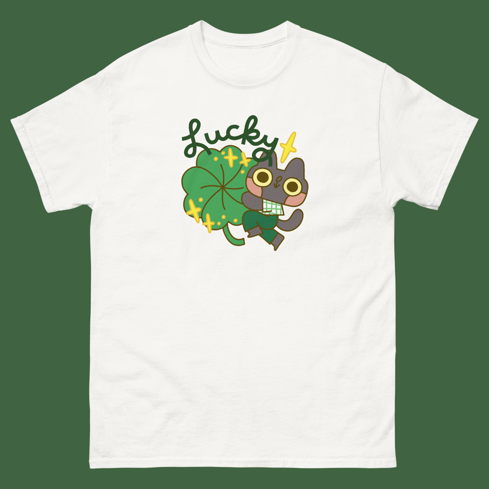 Lucky Clover Cat T-Shirt